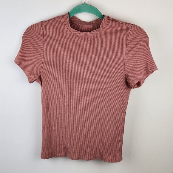 Prana Foundation Rib Tee Soft Stretchy sz XS/S? Flawed - Picture 1 of 8